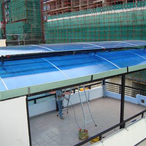 mái vòm che nhà xe quận 10