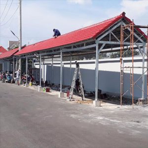 mái hiên nhà xưởng