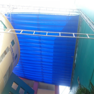 Thi công mái hiên mái bạt xếp di động long an