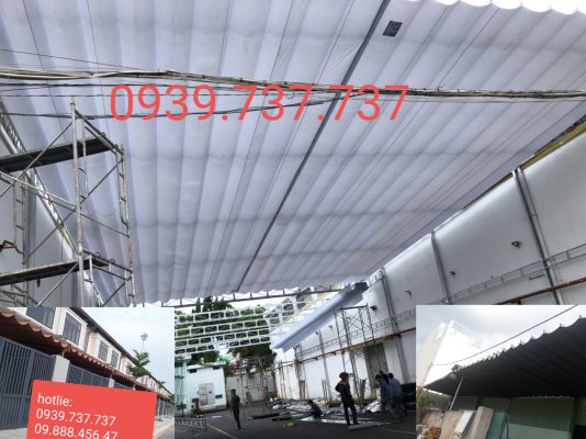 mái che nhà xe bình chánh tphcm