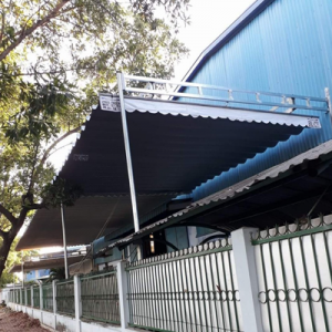mái hiên bạt che nhà xưởng