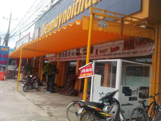 mái che nhà xe bình tân