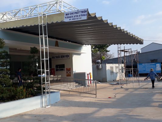 mái che bạt kéo khu công nghiệp quận bình chánh