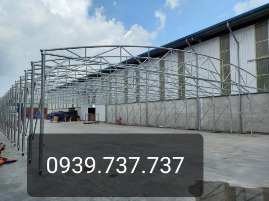 khung mái vòm xếp punta