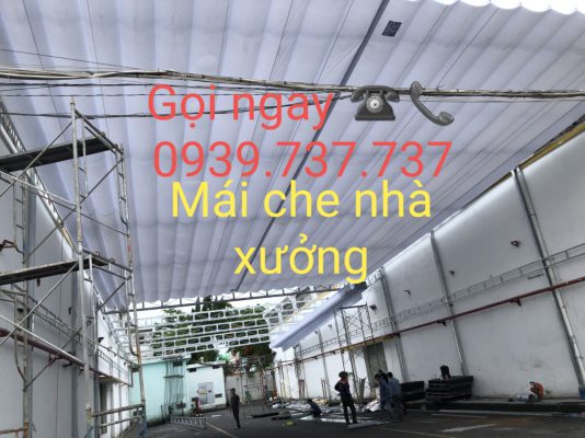 mái che nhà xưởng khu công nghiệp tphcm