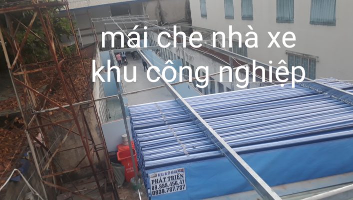 báo giá mái che nhà xưởng khu công nghiệp