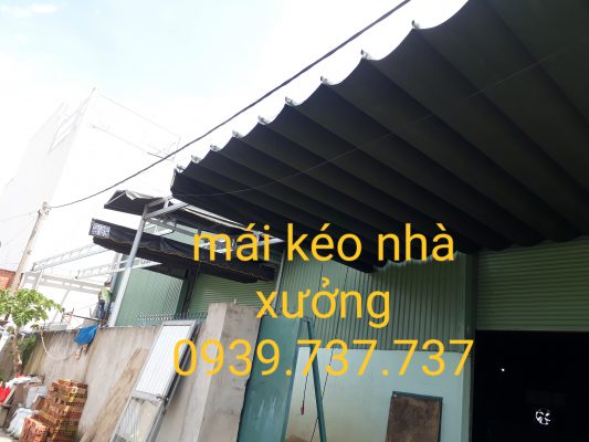 thi công mái che bạt che khu công nghiệp