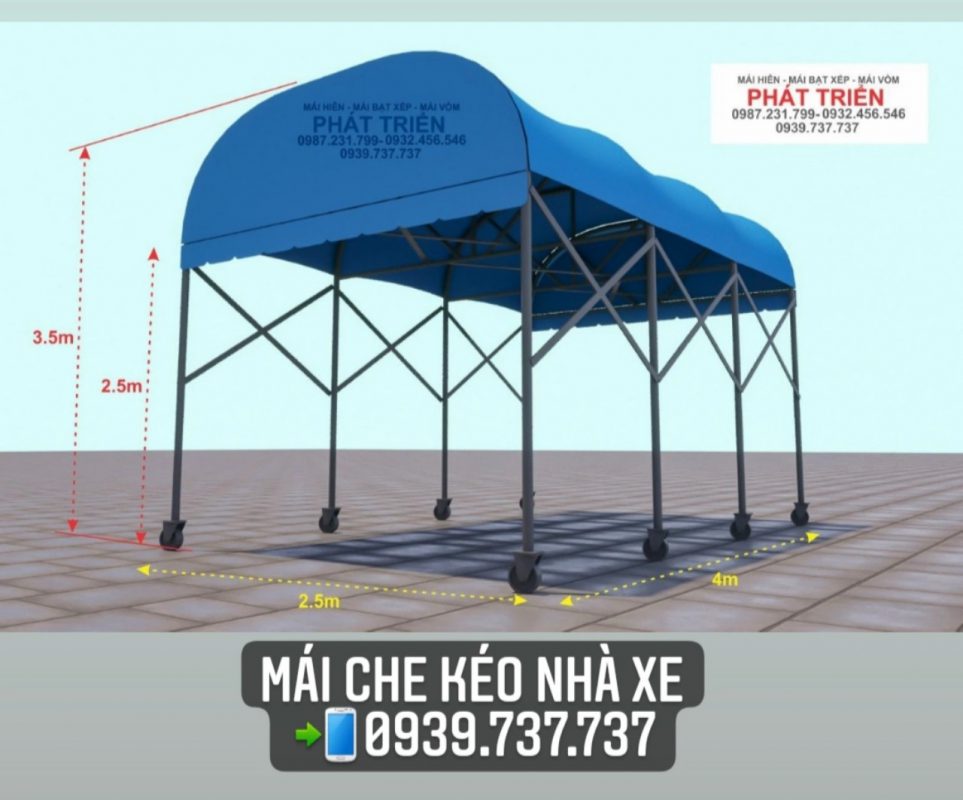 Mái Bạt Che, Mái Xếp Di Động Phát Triển Tại Sài Gòn, HCM Giá Rẻ – Uy tín