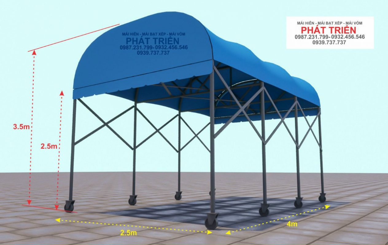 Mái Bạt Che, Mái Xếp Di Động Phát Triển Tại Sài Gòn, HCM Giá Rẻ – Uy tín